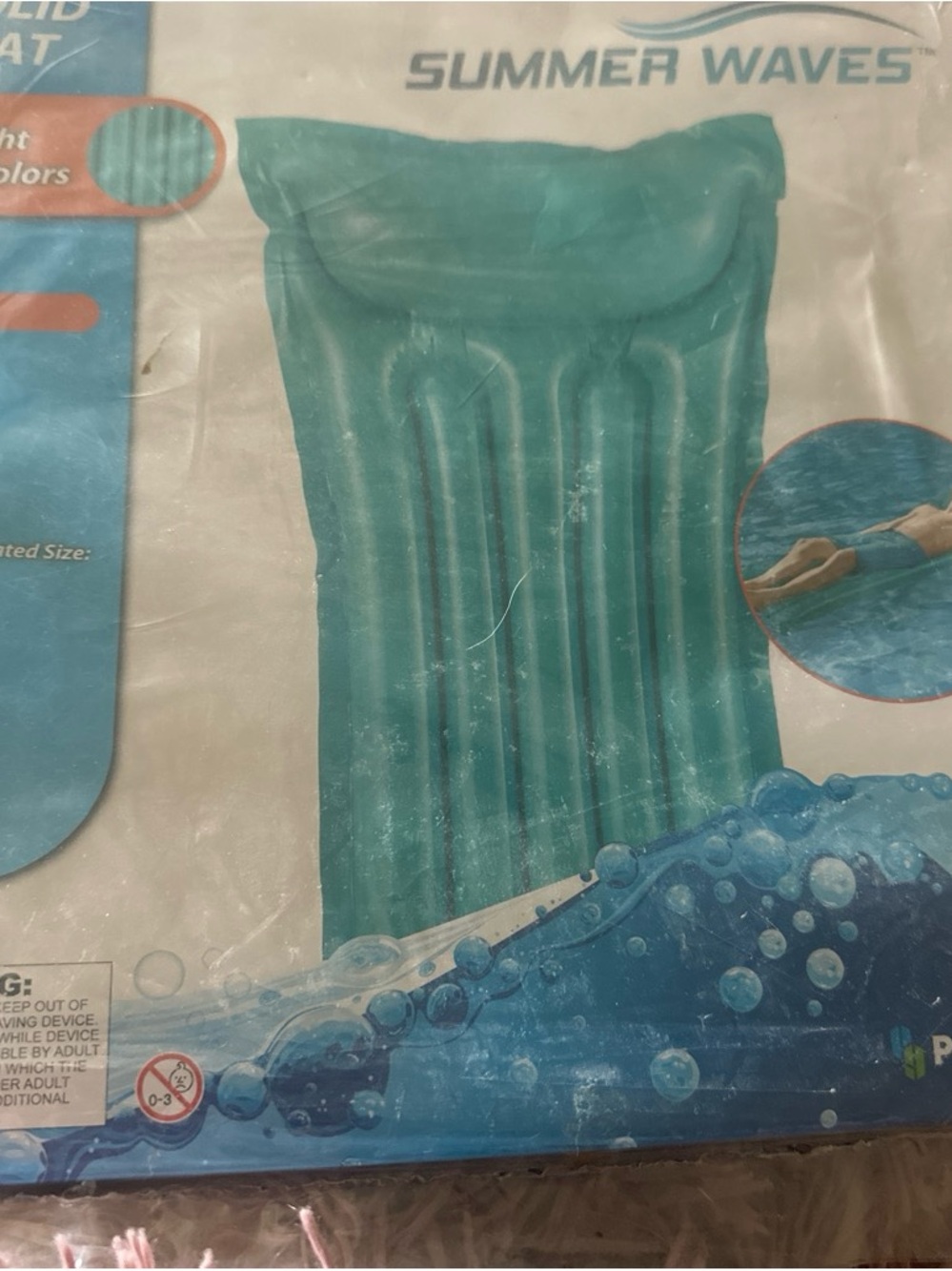 Kids Inflatable Pool Float - Teal
